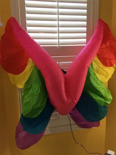 Hallowe'en Butterfly wings - inflatable with battery pack, View more