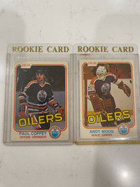 Paul Coffey & Andy Moog Rookie Cards