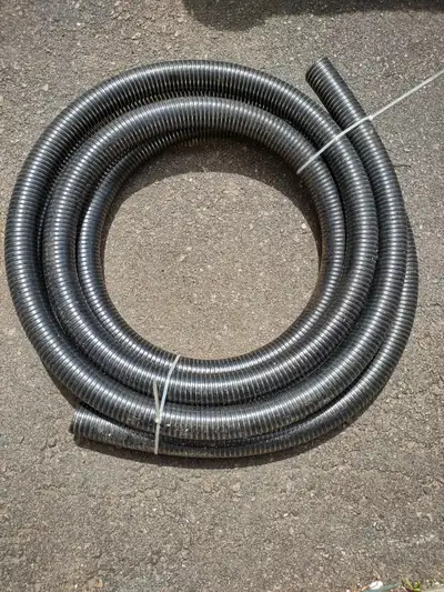 Lightweight pliable rubber hose, 25' L x 2"Dia (1 3/4 "id) asking $25.00 if you are reading this ad...