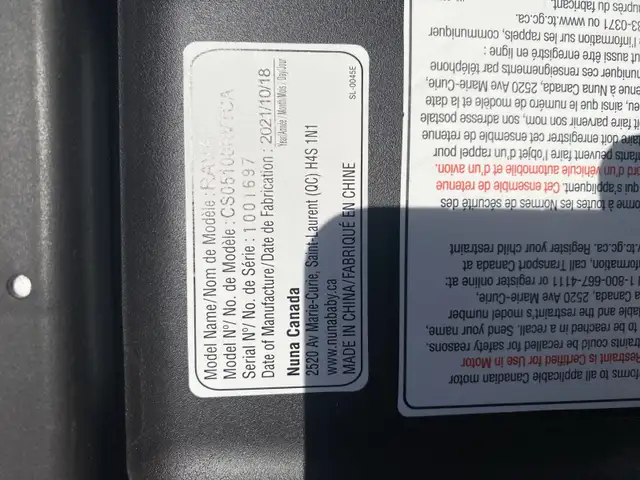 Nuna Rava Convertible Car Seat - 6 years left before expiry in Strollers, Carriers & Car Seats in London - Image 4