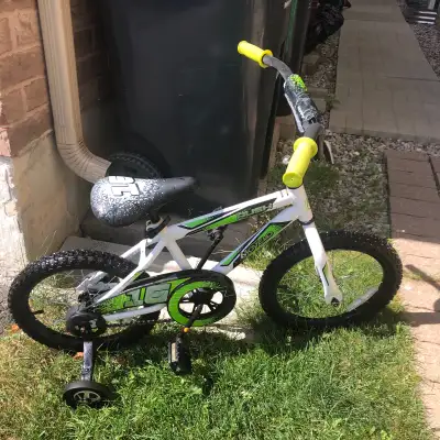 Kids 16 inch rims Movelo Rush bike with training wheels, View more