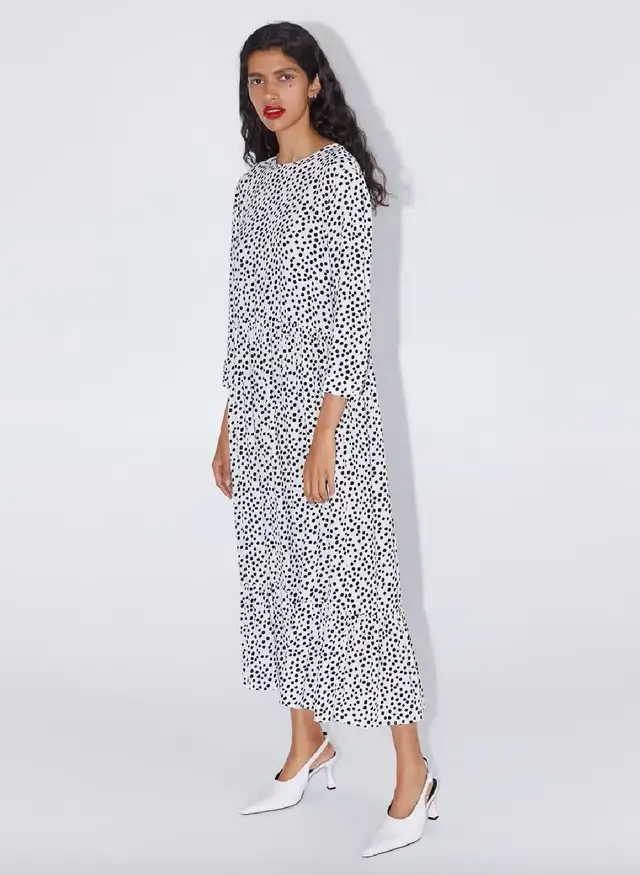 Elegant Polka Dot Maxi Dress – Size L in Women's - Dresses & Skirts in Kitchener / Waterloo - Image 3