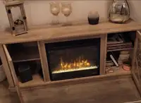 Beautiful modern fireplace console!