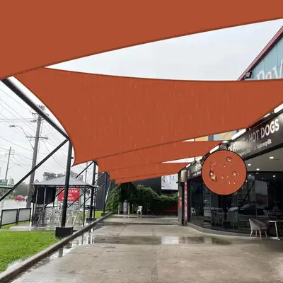 10'x 10' Shade Sail Waterproof Outdoor UV Sun Shade Sail Lake, View more