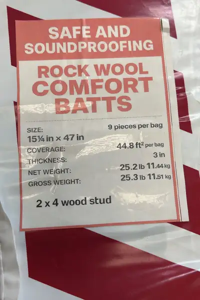 rockwool  insulation 16 inch 2x4 wood stud, View more