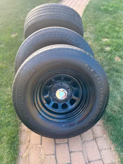Selling Pro Comp rims with Yokohama Geolandar tires for $800 OBO Pro comp rims specs 16x8 Lug patter...