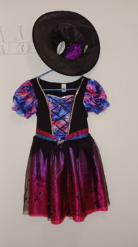 Costume Halloween sorcière licorne pour enfant 8-10 ans (medium)