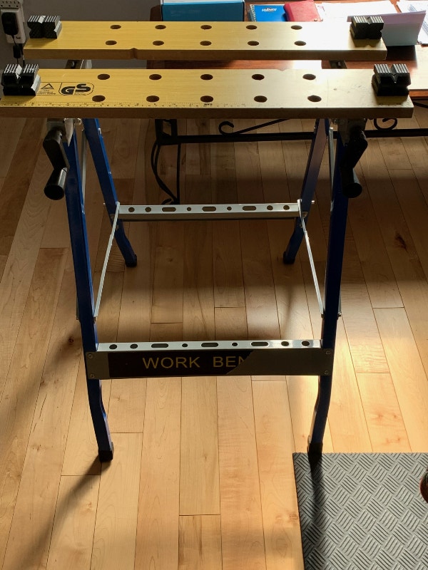 Table de travail pliante Work bench (foldable) Rangement pour