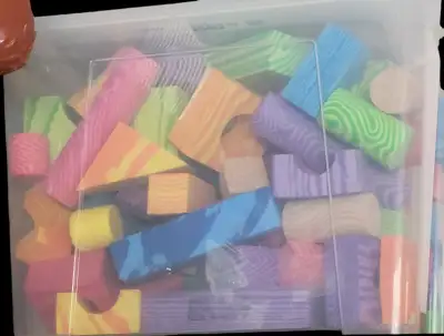 Bin of foam blocks. Kids toys. I deliver!, View more