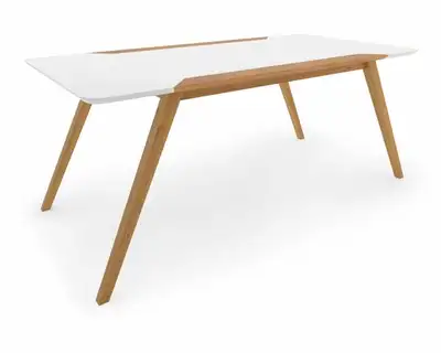 Rove Concepts Erik White Lacquer Dining Table, View more