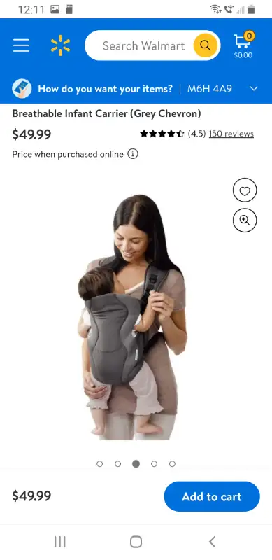 Baby carrier, only used a couple of times. Smoke free home.