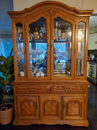 Wooden Display Case Glass Dining room
