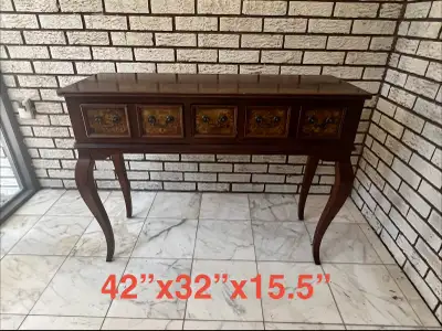 Burl Wood Console Table, View more