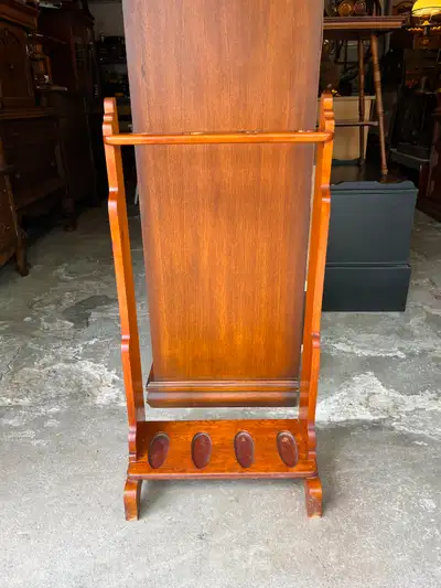 Price is firm. Its in great condition. Solid wood. Would even work great to store fishing rods on. C...