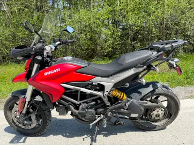 Ducati Hyperstrada supermotard 2014, the touring version of the Hypermotard. The Hyperstrada model i...