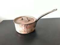 Sauce Pan lid 18cm/ handcrafted by FALK CULINAIR Copper cookware