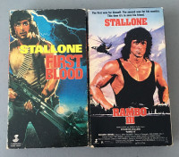 Sylvester Stallone Movies First Blood & Rambo 3 VHS