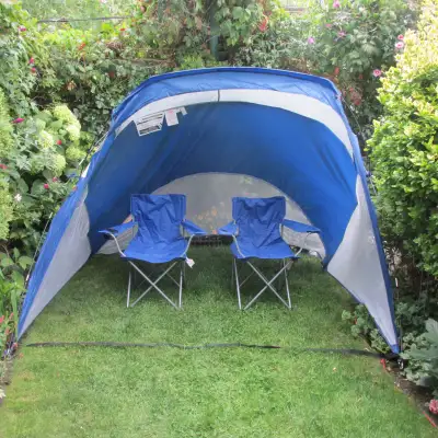 Portable Pop-Up Beach Sun Shelter Shade Tent with 2 Chairs, View more