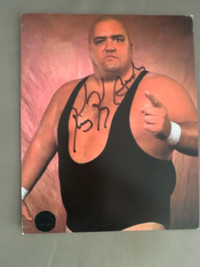 5 signed autographed WWE wrestling photo lot aew wcw 
