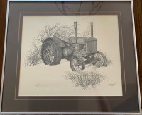 V.R. Brierley John Deere drawn art 