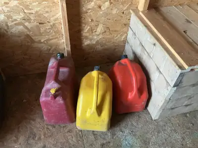 Gas and Deisel Jerry cans 3 for $25, View more