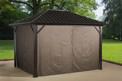Sojag Genova Privacy Curtains for Gazebo 10' x 14' Brown, View more