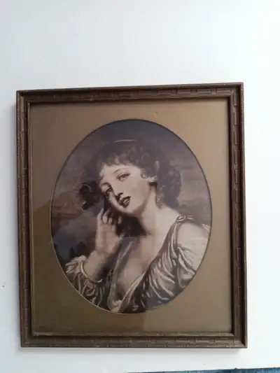 Vintage framed print, View more