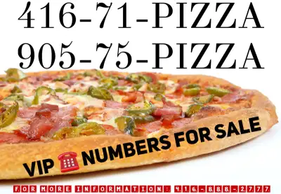 Vip 416/905 VANITY PHONE NUMBERS BEST VIP PIZZA NUMBERS, View more