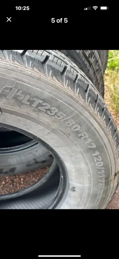 6 tires Lots of life left No delivery
