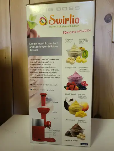 Big Boss Swirlio Frozen fruit dessert maker - new/unused, View more