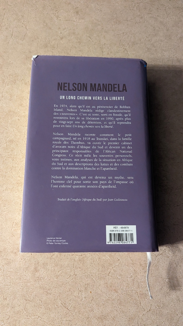 Livre de Nelson Mandela dans Essais et biographies  à Ville de Québec - Image 2