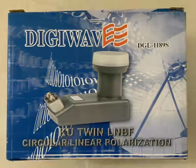 Digiwave DGL-1189S Circular and Linear Dual LNBF with very low noise figure, giving the best signal...