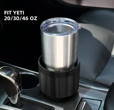 NEW-Adjustable car cup holder expander-fits most oversize flask., View more