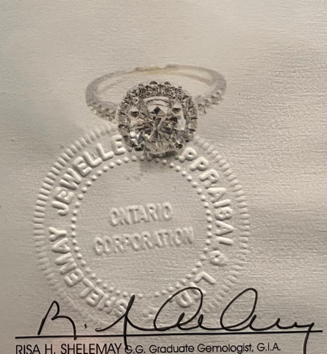 Stunning 18kt WHITE GOLD Diamond Ring in Jewellery & Watches in City of Toronto