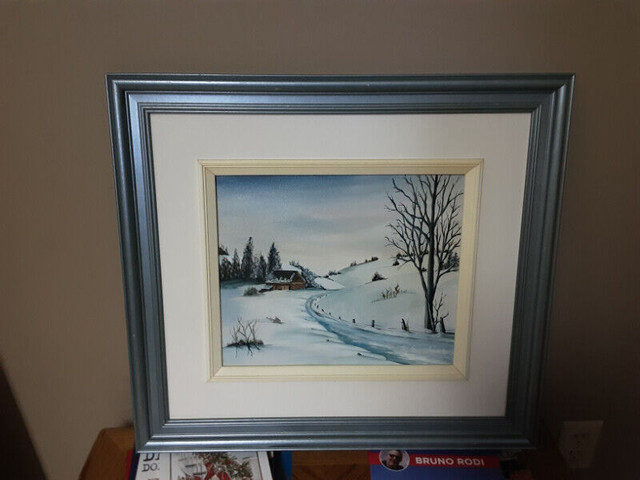 Oil painting on canvas with frame in Arts & Collectibles in Ottawa