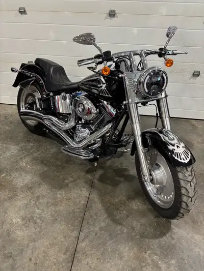 2007 Fatboy , 15029 km Limited Edition Skull Train package 142/150. Quick attach batwing with stereo...