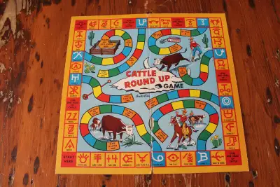 Hi. I have a vintage double sided game board for sale. The board is made of cardboard and folds. One...
