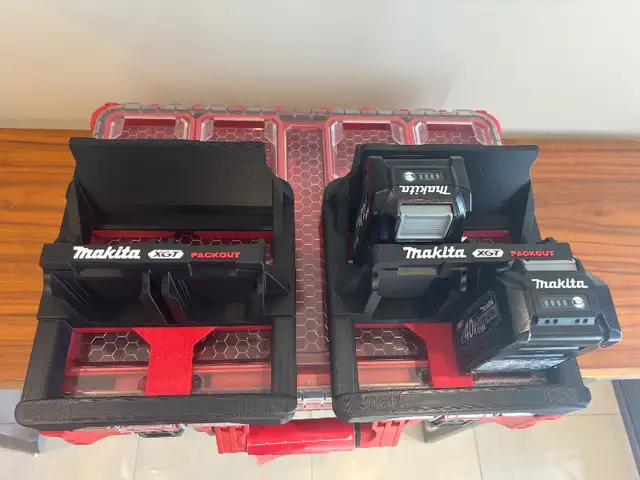 Packout Holder Caddy Carrier for 6x Makita XGT 40V Batteries in Power Tools in Markham / York Region - Image 6