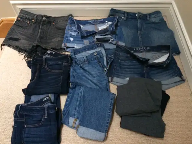 Girl's Abercrombie Sweater-Small / AE Jeans +  Shorts (0, 00)632346041918731226