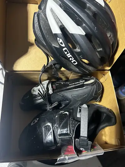 Like new ,Giro helmut ,shoes