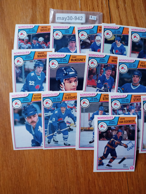 O-Pee-Chee Hockey 1983 Quebec Nordiques Complete Team Set in Arts & Collectibles in St. Catharines - Image 2