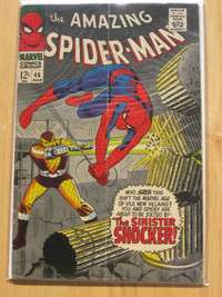 MARVEL COMICS Book AMAZING SPIDERMAN # 46 VINTAGE 1967 - Shocker