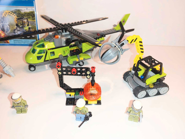 LEGO-Volcano Supply Helicopter & Volcano Exploration Truck in Toys & Games in St. Catharines - Image 2