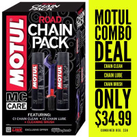 ★ MOTUL Chain Care Kit ★ 40% OFF ★ C1 Cleaner + Brush + C2 Lube