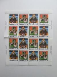 696a Postage Stamps 4 Corner Blocks Mint  Canadian Authors