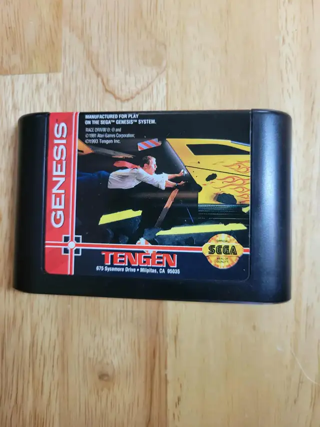 Race Drivin' For Sega Genesis 1993 Cartridge And Manual63234962109313121