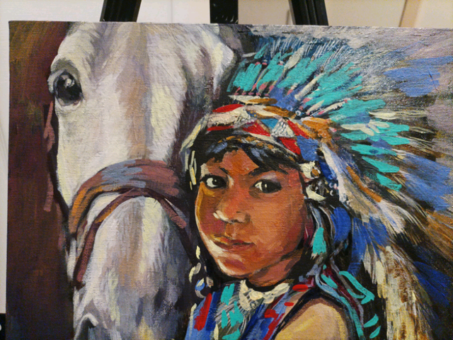 Original oil painting on canvas bord in Arts & Collectibles in City of Toronto - Image 5