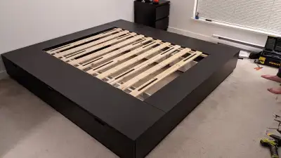 ikea Nordli King bed frame with 6 drawers , View more