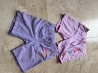 2 Children’s shorts Pink and Purple Size 8, Medium
