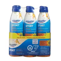 Equate Sport SPF 30 Continuous Spray Sunscreen, 3x177mL